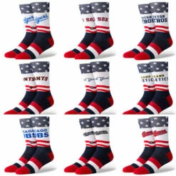 Cheap 🎁 Discount - Stance Stars And Bars MLB ⚾ Baseball 🧦 Socks - USA Crew 🧦 Socks CUBS ⭐