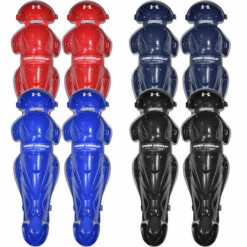 Brand new 🎉 Discount - Under Armour 12-16 Catcher's Leg Guards Senior 14.5" Victory Series UALG-SRVS ROYAL 🌟