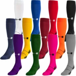 Top 10 🔥 Discount - Under Armour Youth Team Over The Calf Sock U457 WHITE 😍