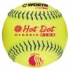 Promo 😀 Discount - Worth UHD12SY 12" Hot Dot USSSA Slowpitch 🥎 Softball-Dozen 12 🛒