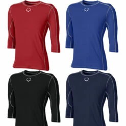 Brand new 🌟 Discount - Youth Evoshield Pro Team Mid Sleeve ⚾ Baseball Compression Shirt WTV2005 BLACK 🔥